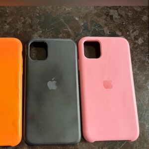 Pink and Black Apple Cases